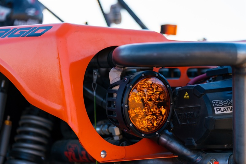 Rigid Industries 360-Series 6in SAE Fog w/ Amber PRO Lens - White (Pair) - Image 4