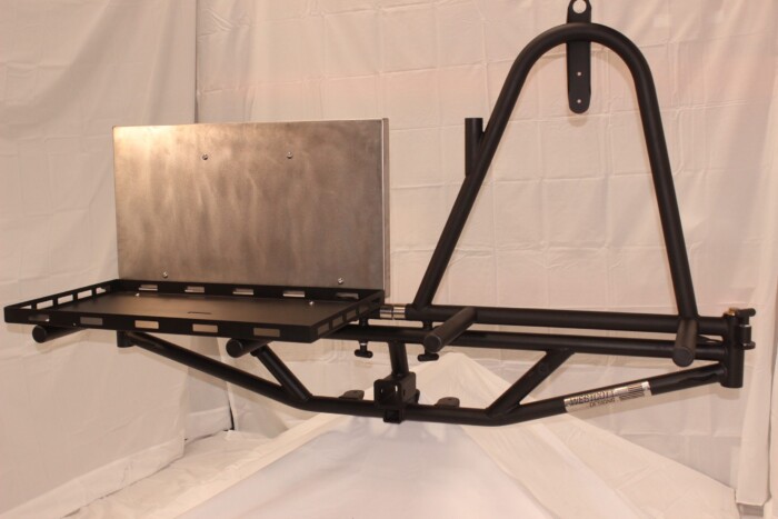 Universal Hitch Mount Tire Rack with Cooler Mount & Work Table - IMG_8231