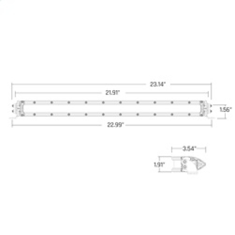 Rigid Industries SR-Series 20in SAE Driving Light Amber - Image 5