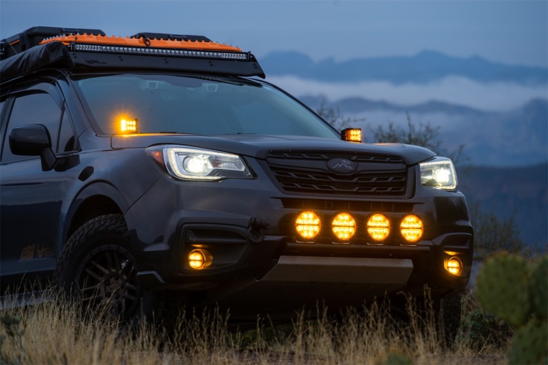 Rigid Industries 360-Series 6in SAE Fog w/ Amber PRO Lens - White (Pair) - Image 6