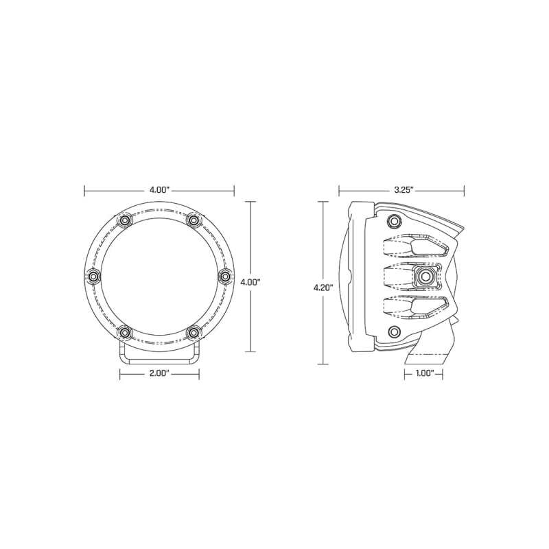 Rigid Industries 360-Series 4in LED Off-Road Spot Beam - RGBW (Pair) - Image 25