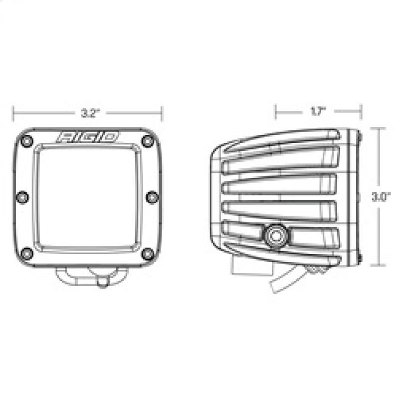 Rigid Industries D-Series Spot w/ Amber PRO Lens (Pair) - Image 4