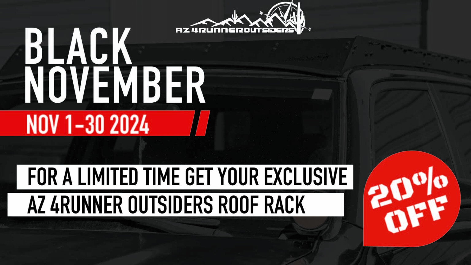 Toyota 4Runner 20102024 (5th Gen) LoPro Roof Rack LIMITED EDITION