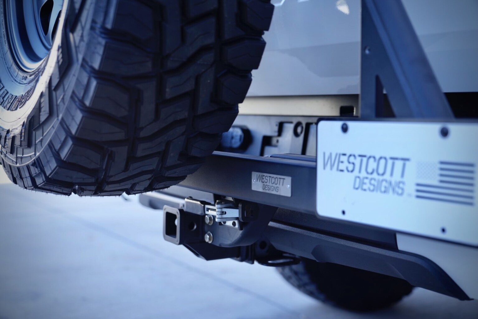 Universal Modular Spare Tire Carrier Rack - Westcott Designs
