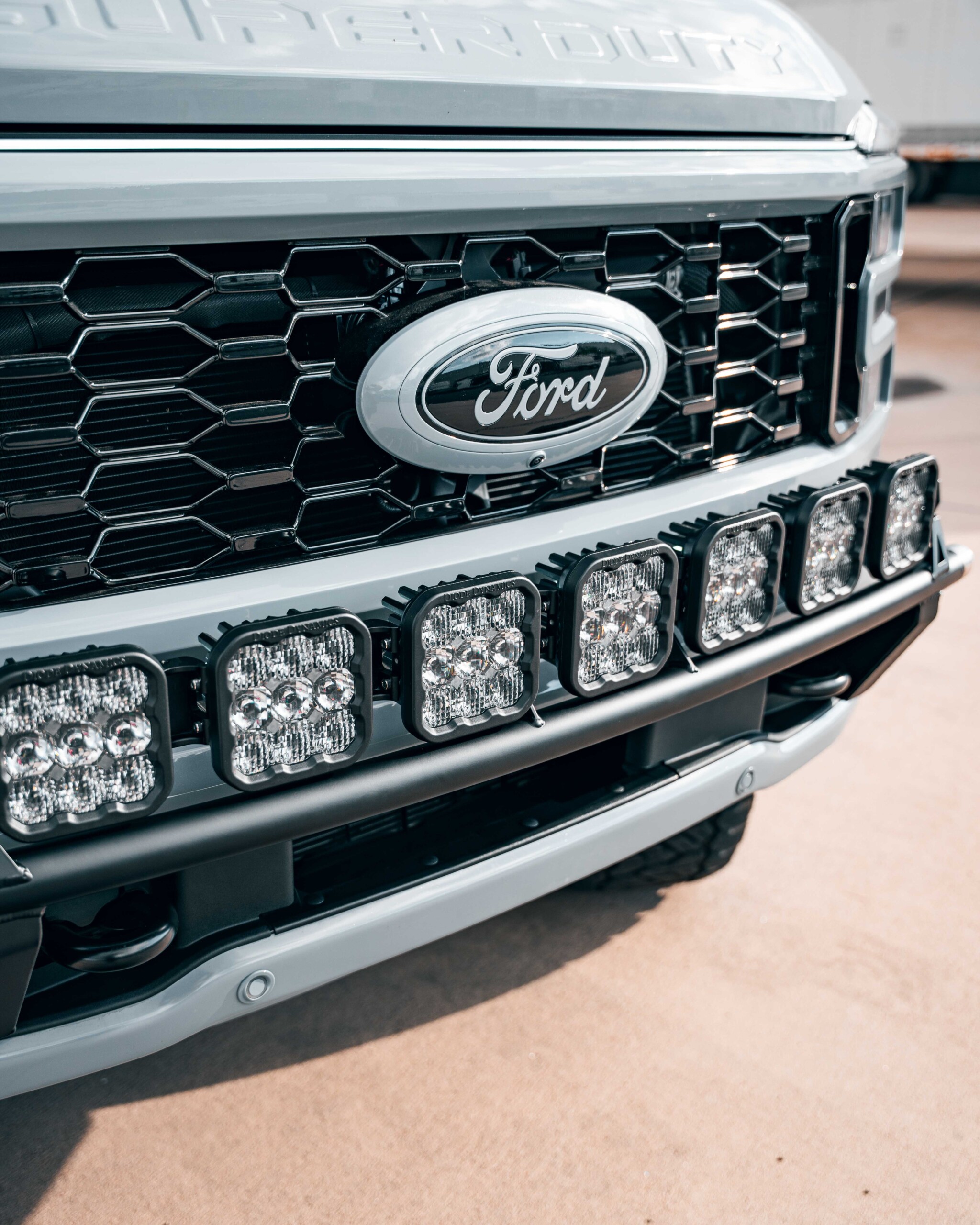 5th Gen - Ford F-250, F-350, F-450, F-550 Westcott Designs LIght Bar - Version 2 with Baja Designs XL7 Linkable Lights - Lifestyle 8