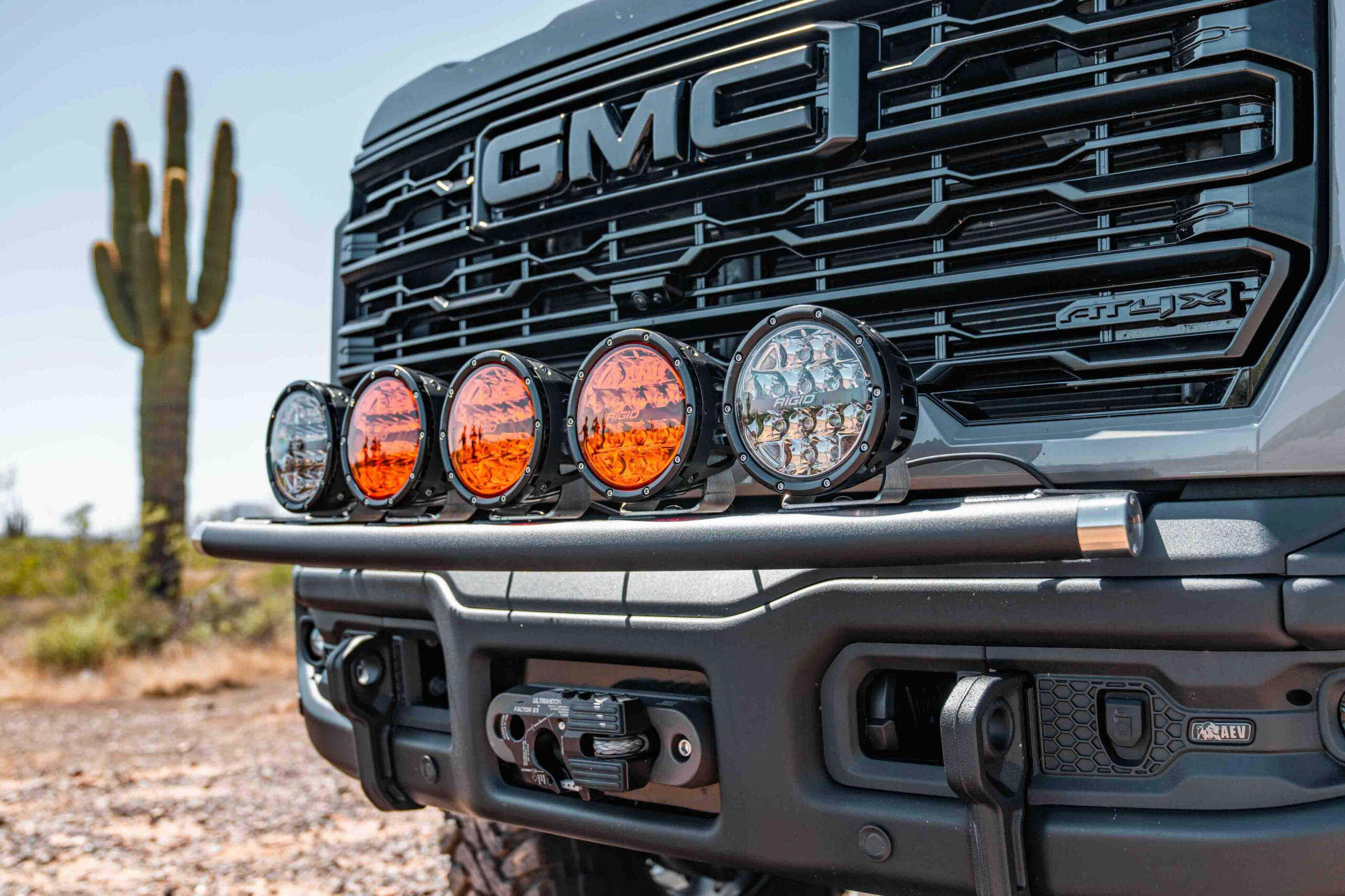 GMC 2500 AT4X AEV Edition Bumper Light Bar from Westcott Designs (lights sold separately)