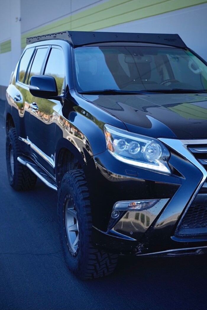 Lexus GX460 Modular Roof Rack - GX 460 Roof Rack Overall Right Side Close Up -800