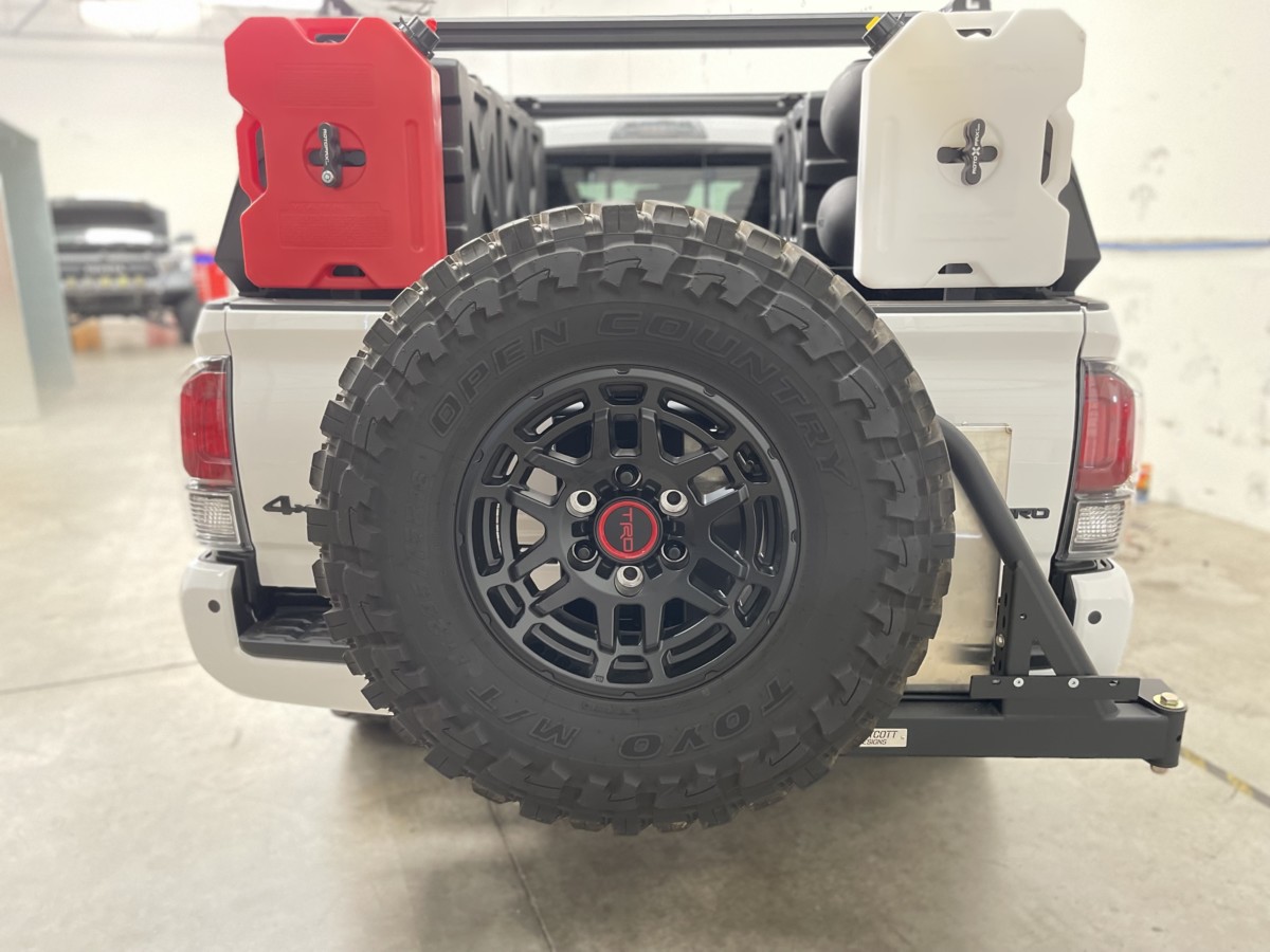 Universal Modular Spare Tire Carrier Rack - Westcott Designs