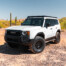 2024 Toyota Land Cruiser LC250 Modular Roof Rack by Westcott Designs. White LC250 3/4 View.