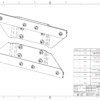 Dual Jerry Can Mounting Bracket. Fits on Westcott Designs Universal Modular Hitch Rack Molle Panels - BOM
