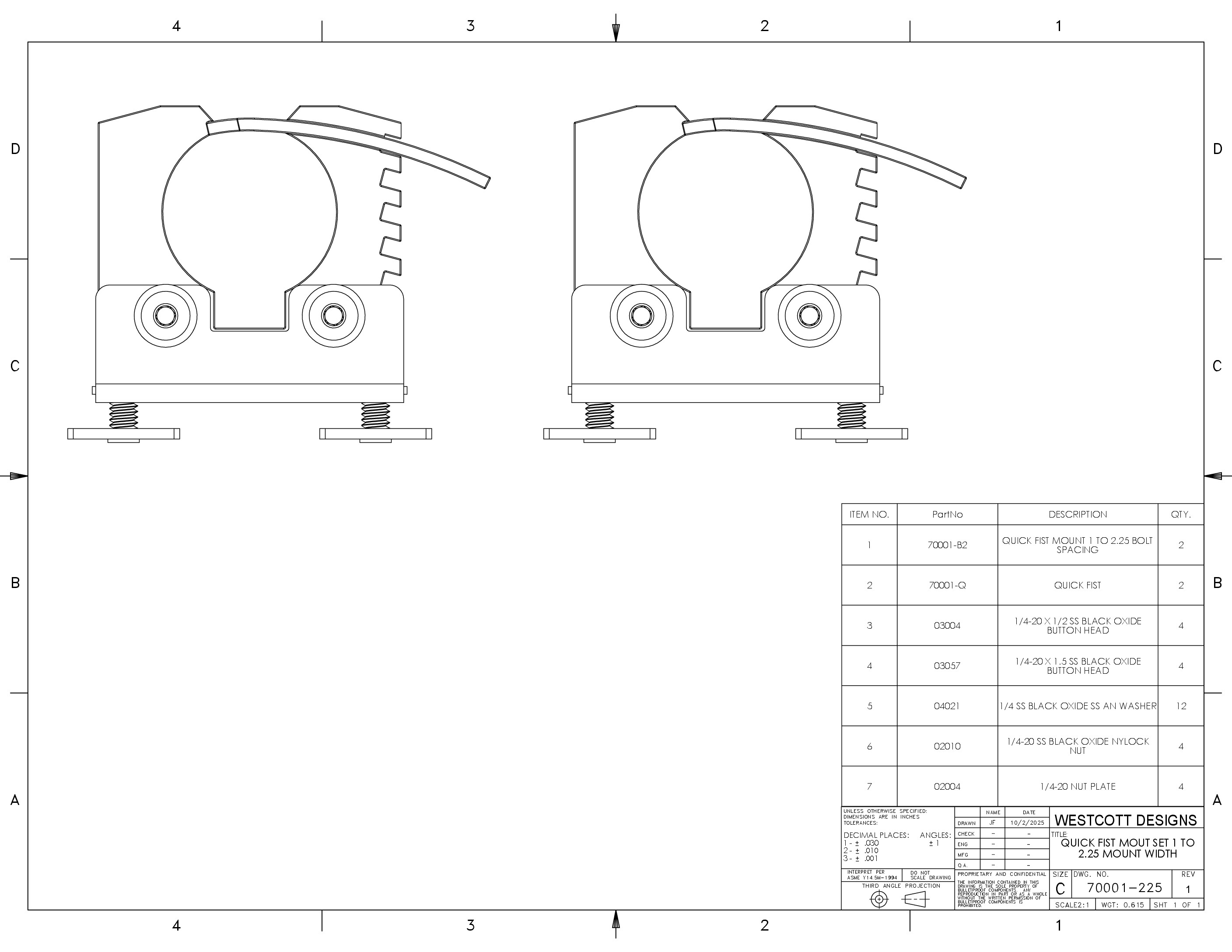 Westcott Designs Quick Fist Mounts - Overland & Off-Road Gear Storage