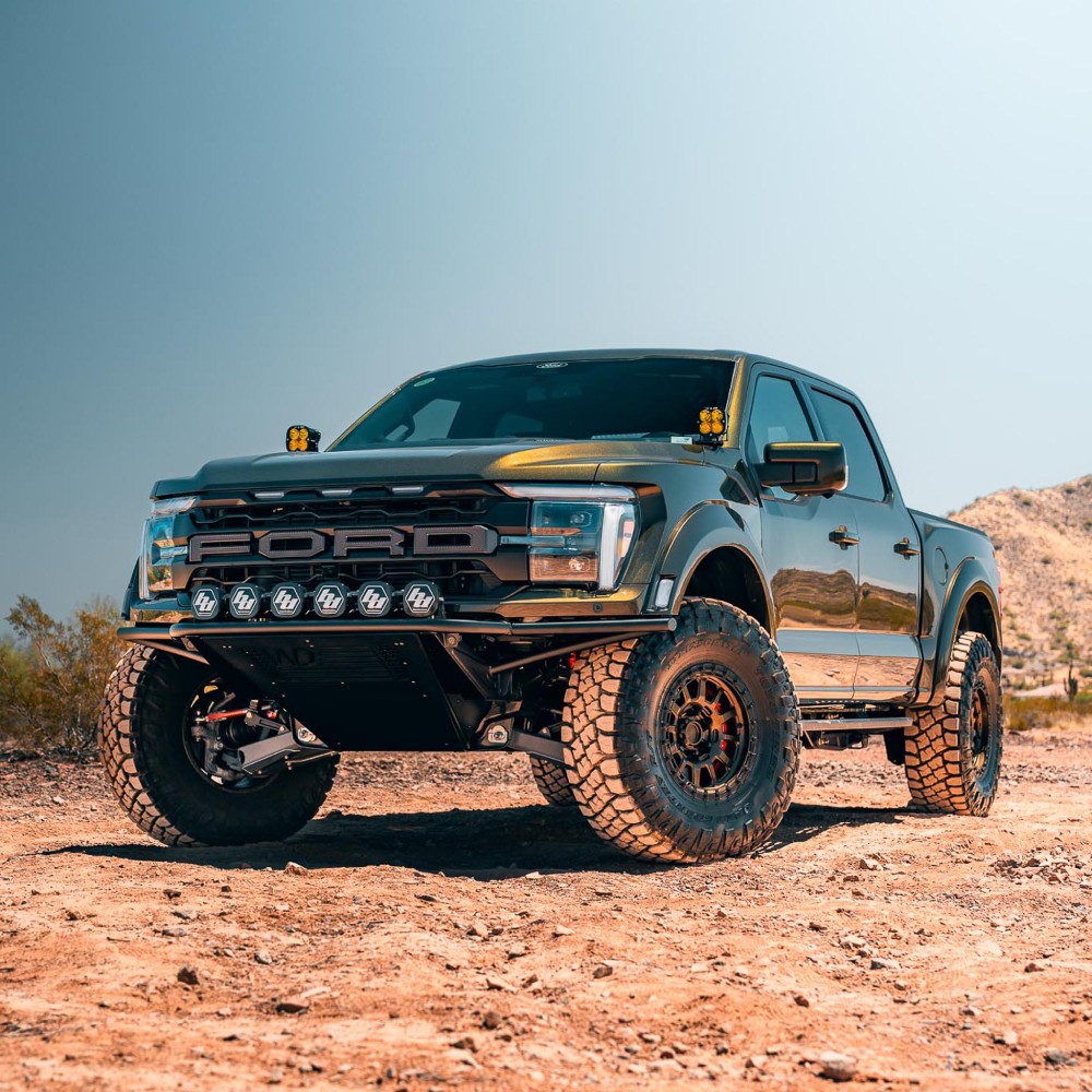 2021-2026 Ford F-150 Raptor A-Pillar Ditch Light Brackets by Westcott Designs™ - lifestyle F-150 Raptor 5