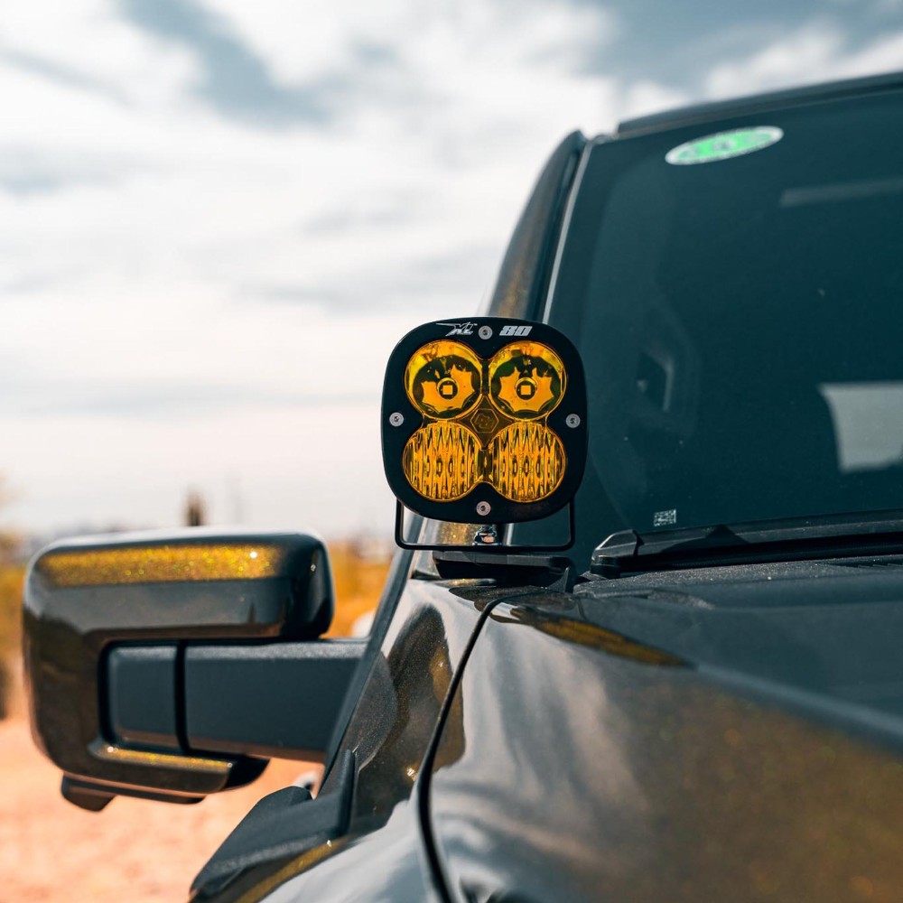2021-2026 Ford F-150 Raptor A-Pillar Ditch Light Brackets by Westcott Designs™ - lifestyle 9