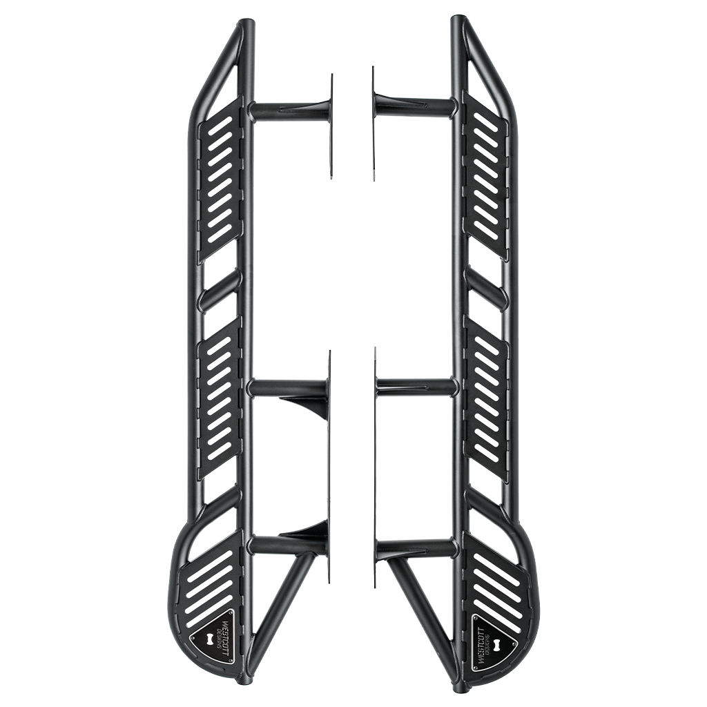 5th Gen 2024 Toyota 4Runner Rock Sliders by Westcott Designs Pair Top View