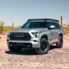 2023-2025 Toyota Sequoia 3rd Gen with Westcott Designs Lift Kit & Roof Rack 3/4 1:1 Pic