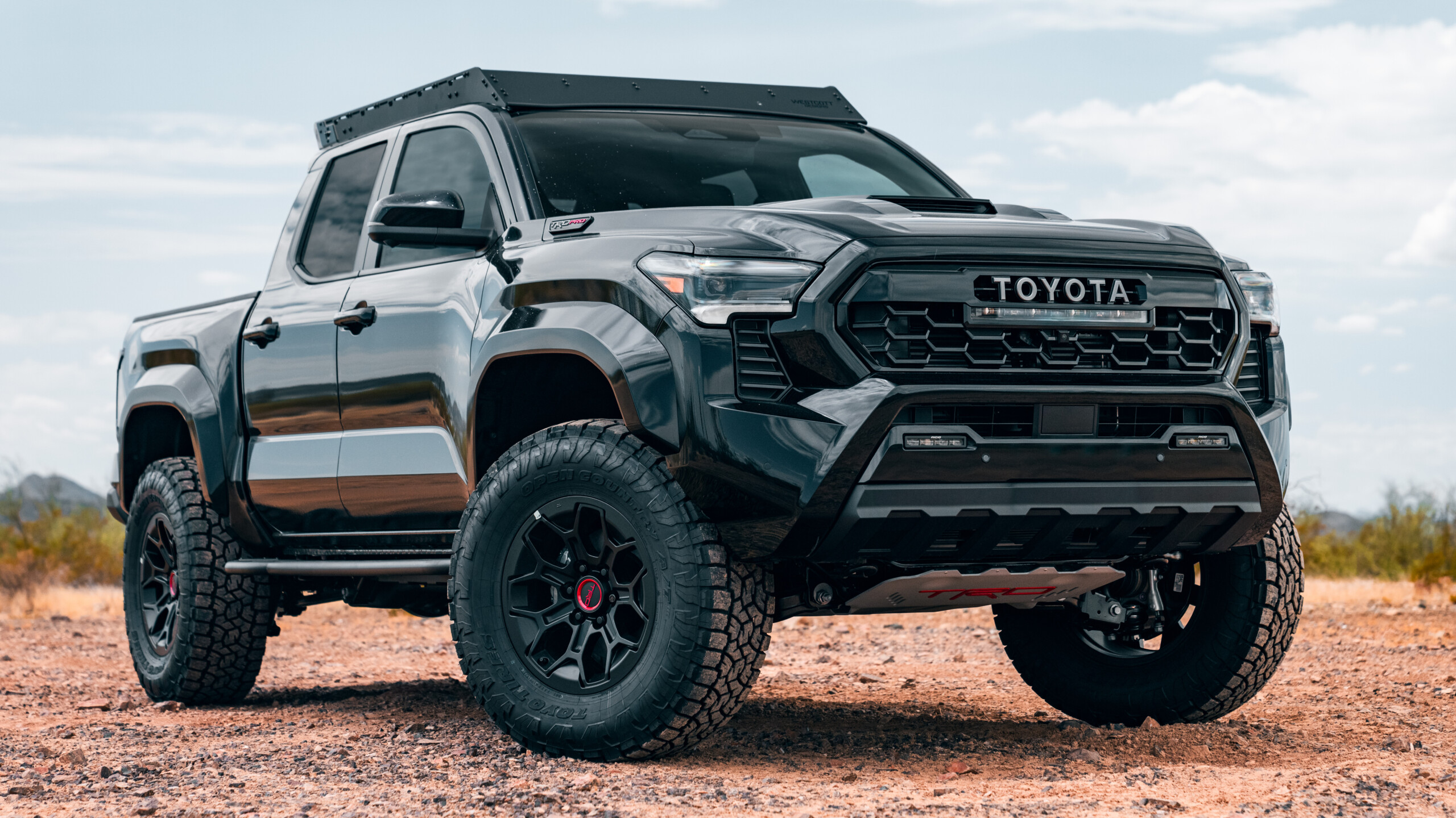 4th Gen Toyota Tacoma TRD Pro with Westcott Designs™ Roof Rack, Lift Kit and Rock Sliders 1