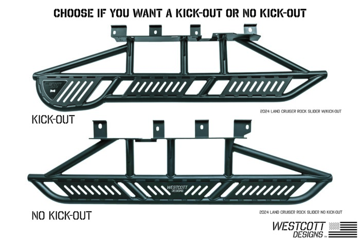 Westcott Designs Rock Sliders Choose With or Without Kick-Out