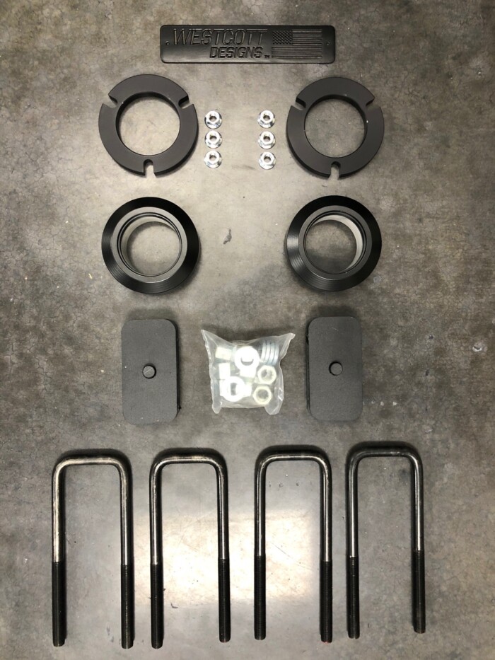 Toyota Tacoma TRD Off-Road Preload Collar Lift Kit - Westcott Kit Laid Out