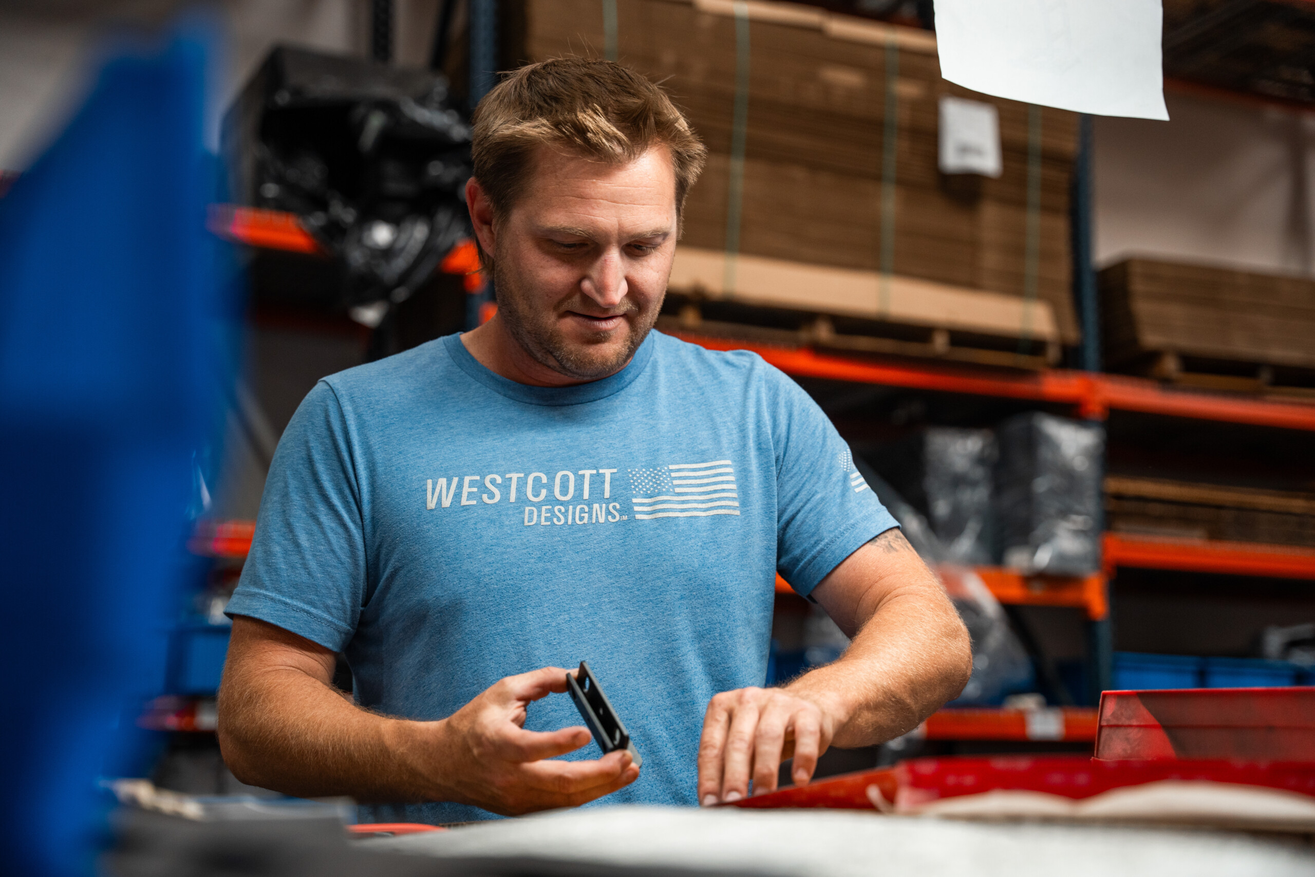 Westcott Designs Shipping & Warehouse prepping product for shipping 2