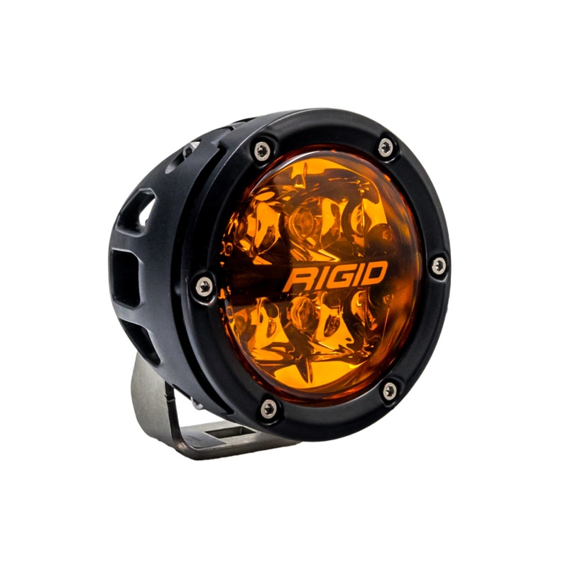 Rigid Industries 360-Series 4in Fog w/ Amber PRO Lens - White (Pair) - Image 7