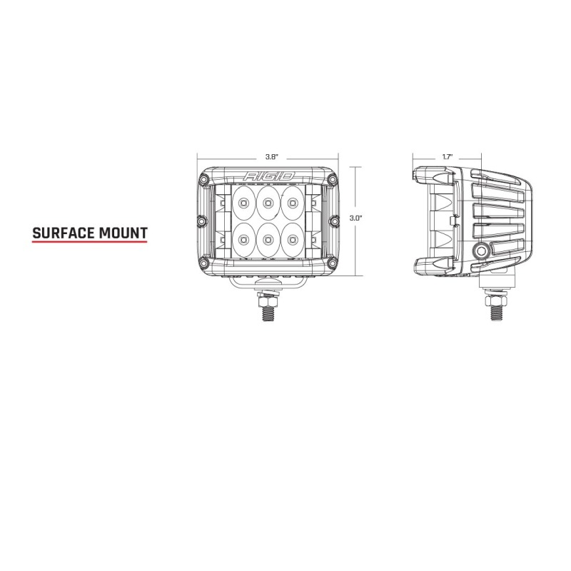 Rigid Industries D-SS Spot w/ Amber PRO Lens (Pair) - Image 7