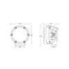 Rigid Industries 360-Series 4in Fog w/ Amber PRO Lens - White (Pair) - Thumbnail Image 3