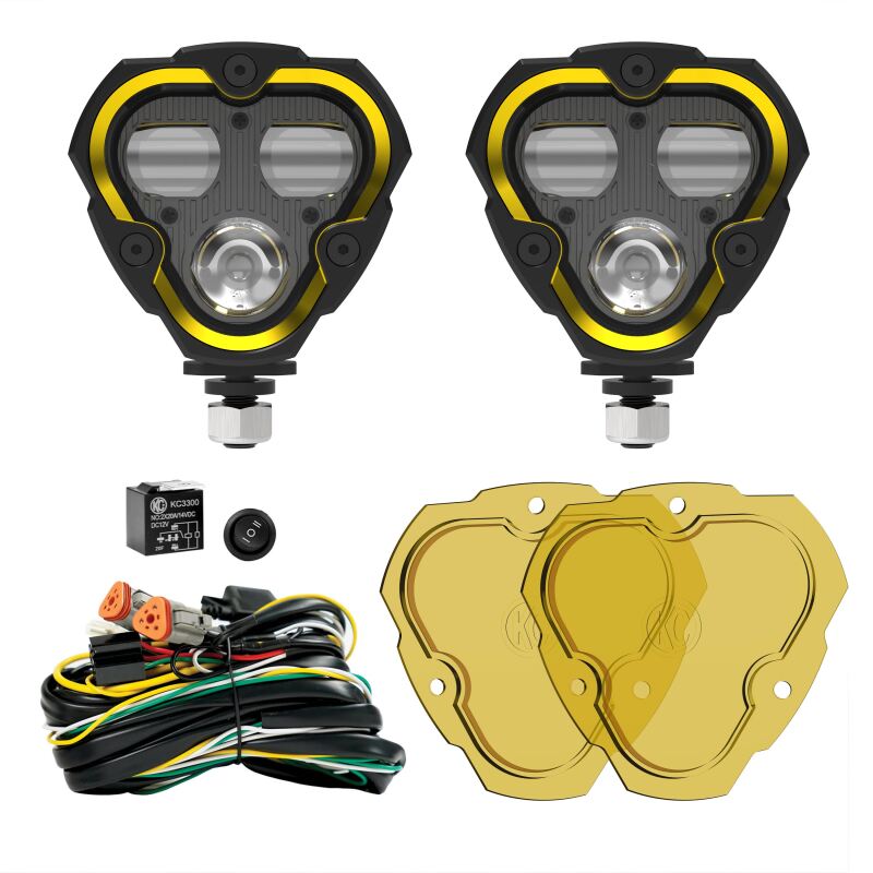 KC HiLiTES FLEX ERA 3 Dual Mode SAE Fog Lights - 2-Light Master Kit - Image 28