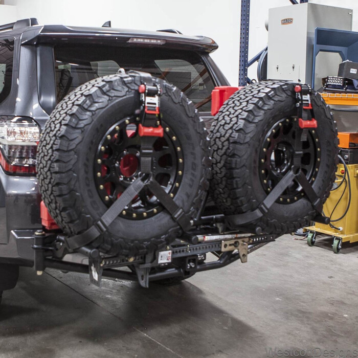 Universal Hitch Mount Tire Rack - 