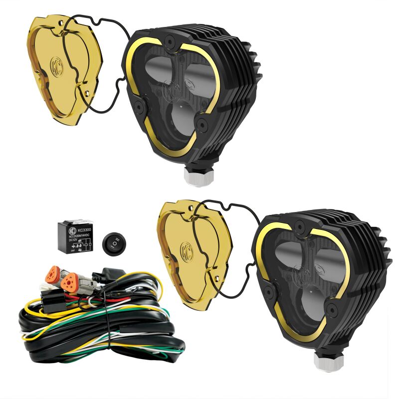 KC HiLiTES FLEX ERA 3 Dual Mode SAE Fog Lights - 2-Light Master Kit - Image 21