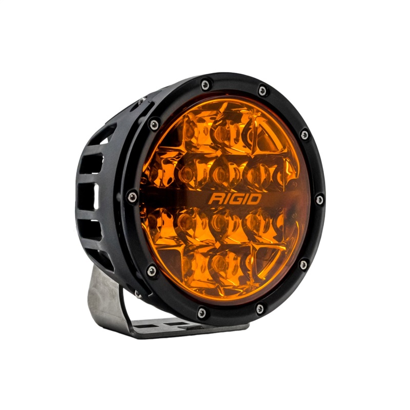 Rigid Industries 360-Series 6in SAE Fog w/ Amber PRO Lens - White (Pair) - Image 3