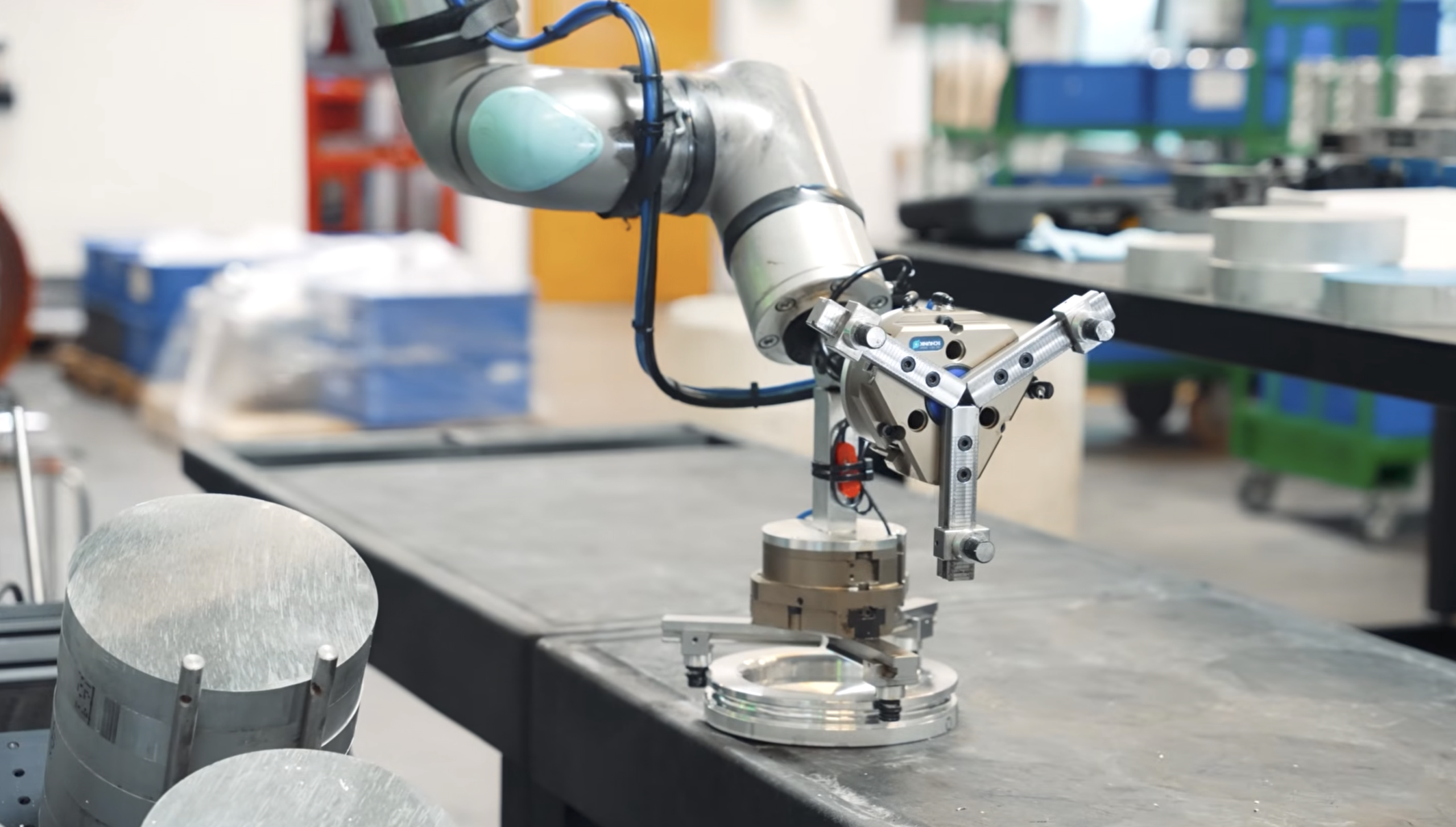 CNC machine robot arm